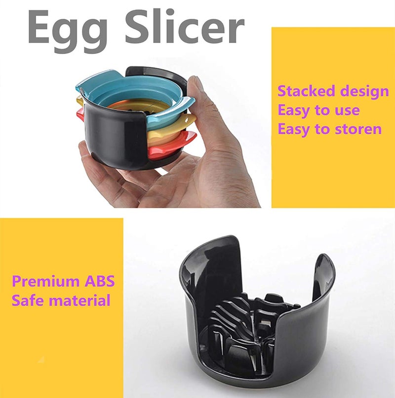 SIYANSHU Egg Slicer for Hard Boiled Eggs, Upgraded 3 in 1 Multifunctional Egg Cutter Strawberry Slicer with Sturdy Stainless Steel Wire Pack of-1 - Image 4