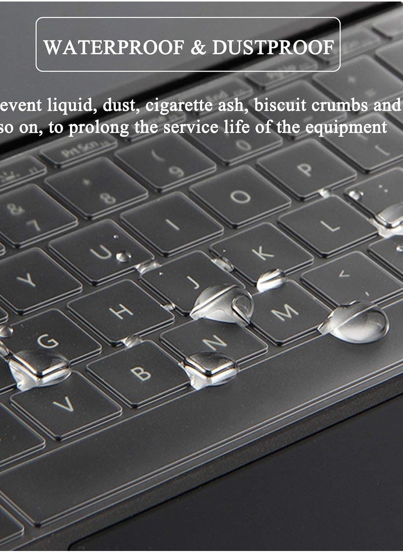 Generic - Surface Keyboard Cover Protector Skin for Microsoft Surface Pro 7/ Pro 6/ Pro 5/ Pro 4, Premium Ultra Thin 0.18mm, High Transparency, US Keyboard Layout - Image 1