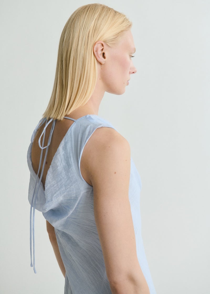 MANGO Cowl Neck Midi Dress  - Image 4