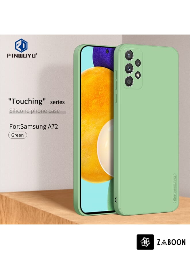 Zaboon Protective Case Cover For Samsung Galaxy A72 4G/5G PINWUYO Touching Series Liquid Silicone TPU Shockproof Case - Image 3