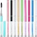 Patelai 10 Pieces Eyelash Brush with Cap Eye Brow Brush Applicator Eyelash Extension Mascara with Handle Portable Eyebrow Spiral Brushes Wands Reusable Cosmetic Scrub Makeup Tool - Image 2
