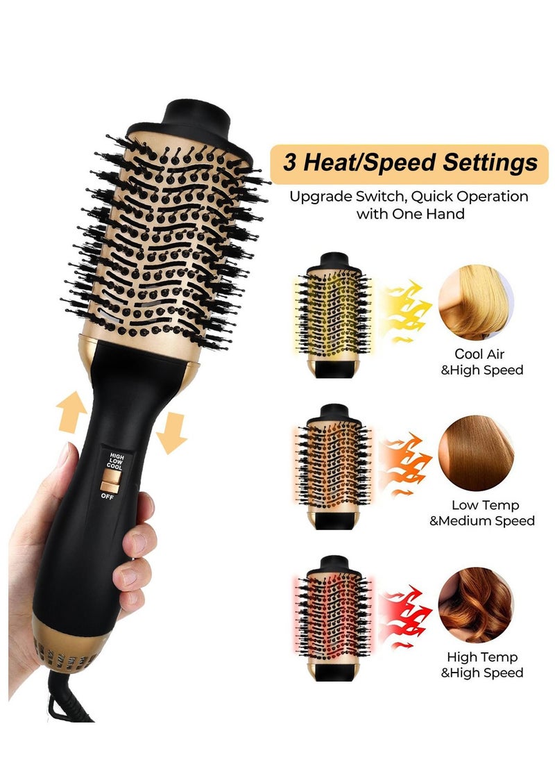 Hair Dryer Volumizer Hot Air Brush 2 in1 Styling Brush Styler Negative Ion Blow Dryer Brush - Image 5