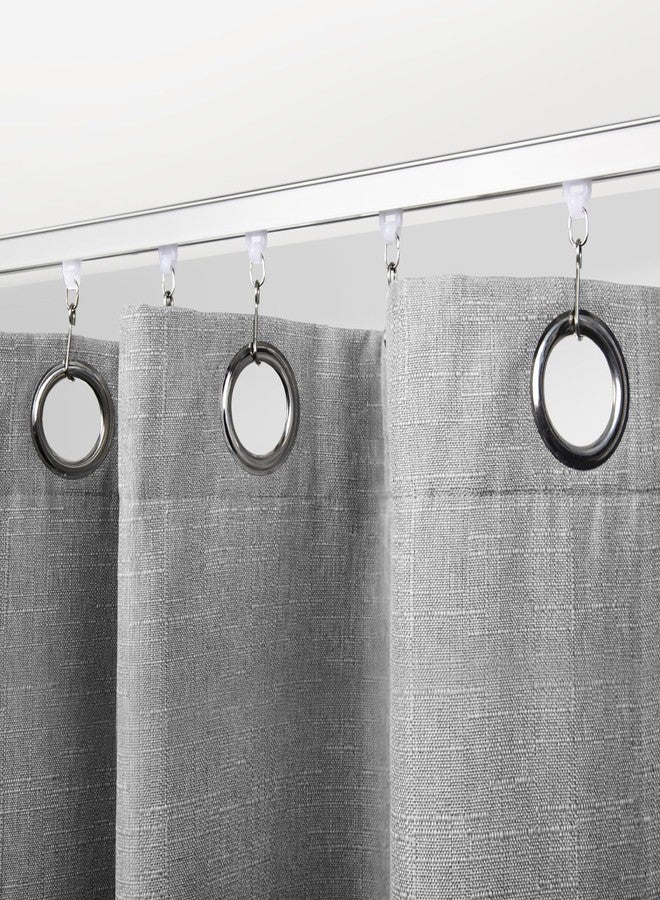SOMINS Curtain Hooks, Roller Hooks for Ceiling Curtain Track, Stainless Steel Rollers for Room Divider, 10 Pack - Image 4
