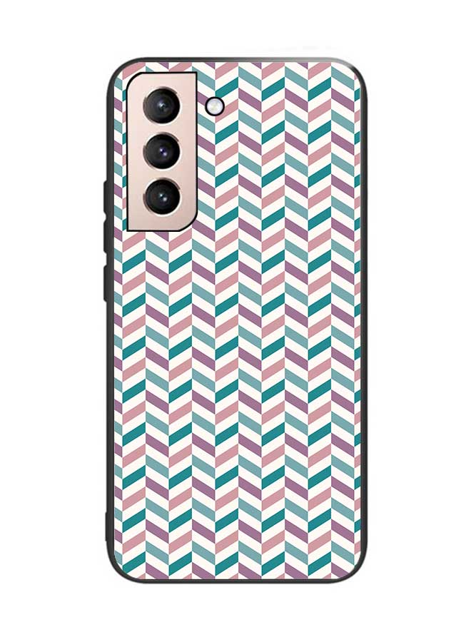 Okteq OKTEQ TPU Protection and Hybrid Rigid Clear Back Cover Case Blue Pattern for Samsung Galaxy S22+ Plus 5G  - Image 1