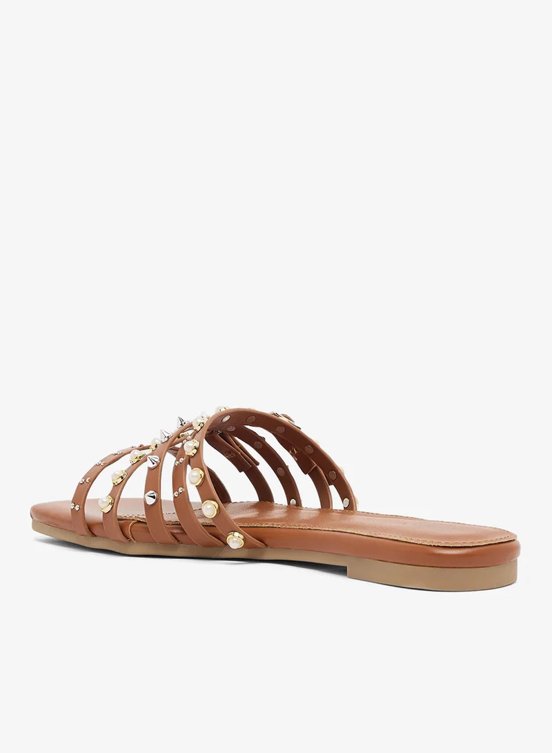 Ginger Studded Flat Sandal