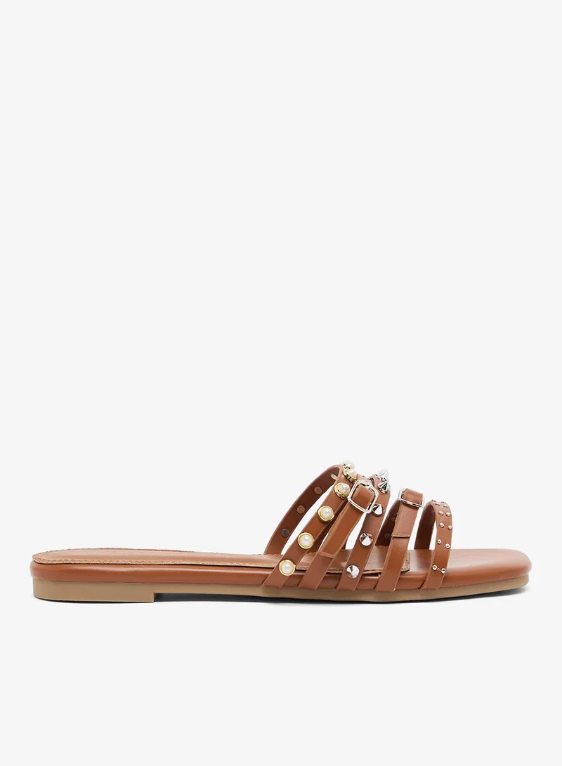 Ginger Studded Flat Sandal