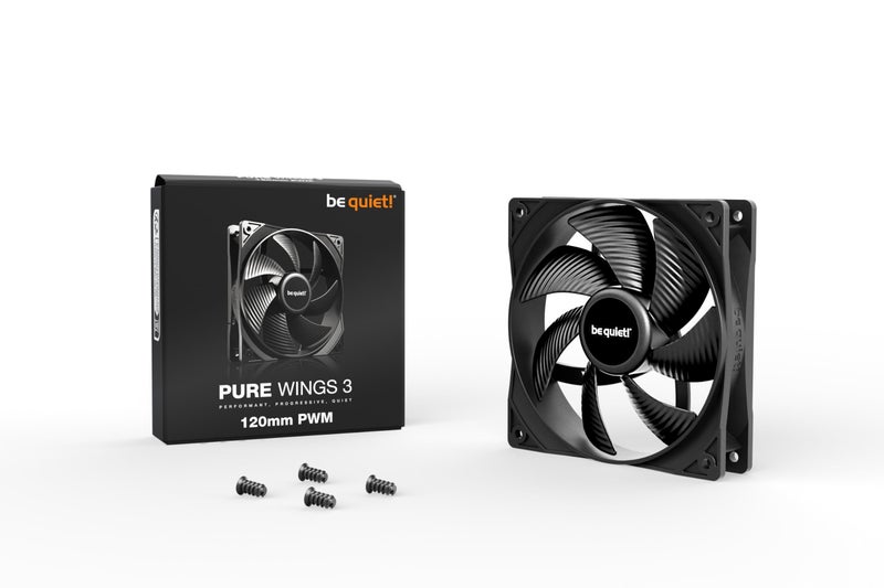 be quiet! Pure Wings 3 120mm Quiet PWM Case Fan | High Top-end Speed with Low Minimum RPM | Extraordinary air Pressure | BL105 - Image 4