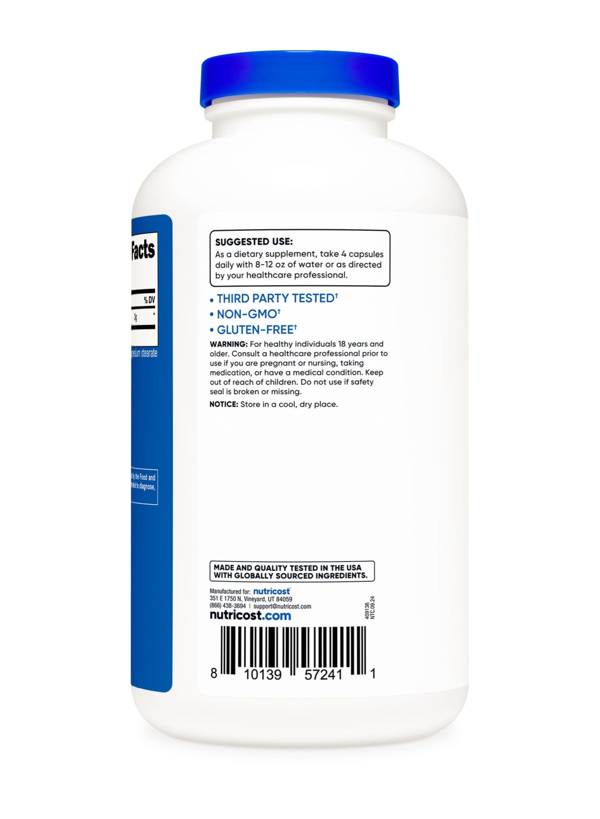 Nutricost Creatine Monohydrate Capsules 500'S