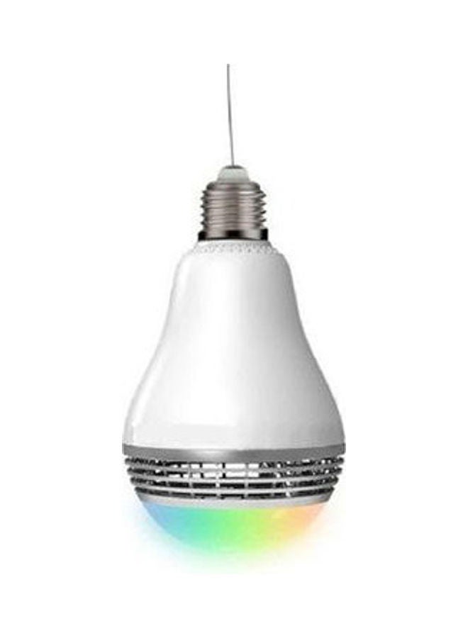 NIBEMINENT Bluetooth Speaker With LED Lamp White  - Image 2