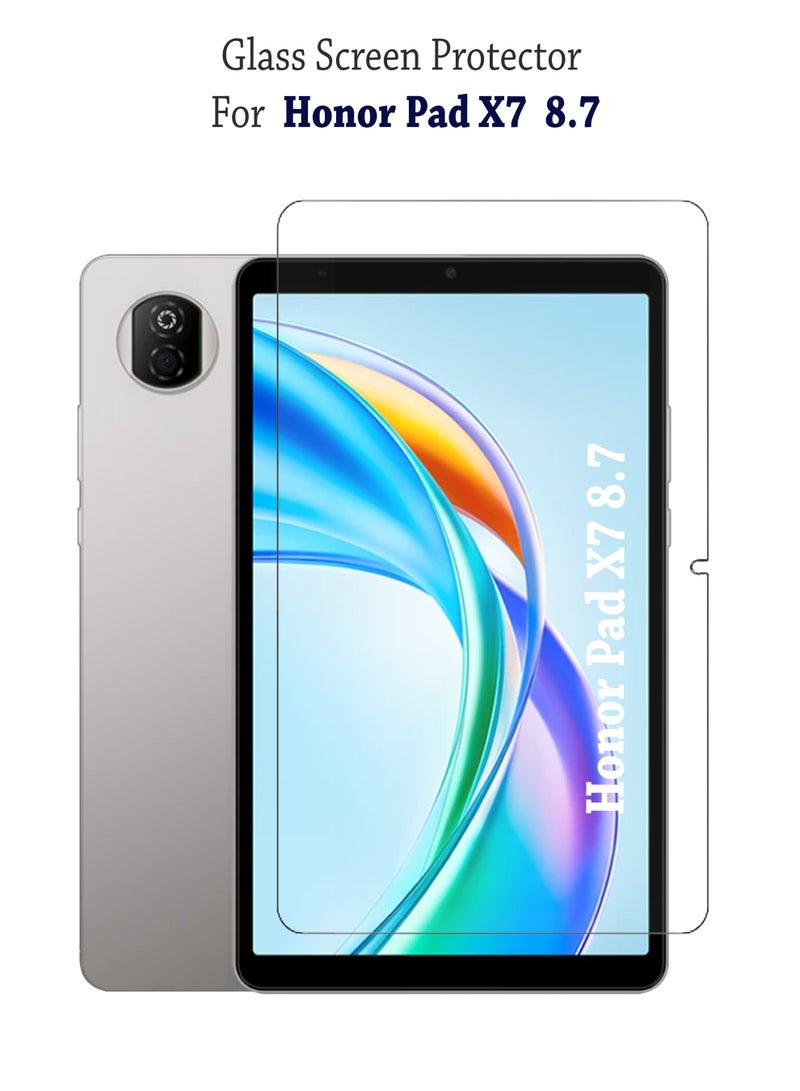 Honor Pad X7  8.7 inch Tempered Glass Screen Protector HD Scratch Resistant Bubble-Free Easy Installation for Apple Honor Pad X7  8.7 inch - Image 1