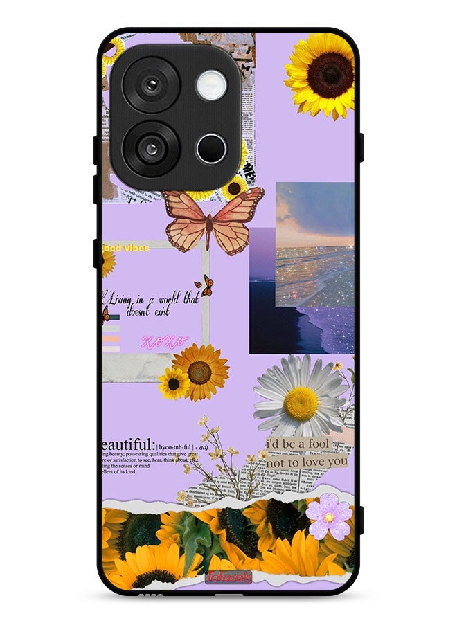 Tolwak OnePlus 13s Protective Case Cover Beautiful Sunflower Stickers - Image 1