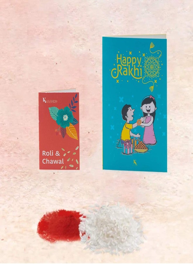 طقم هدايا راكشا باندهان من كاميري بازار، يتضمن كوبًا سعة 330 مل، وراخي كريستالي للأخ، ورولي، وشاول، وبطاقة تهنئة - لستُ بحاجة إلى بطل خارق، لديّ أخي - Image 4