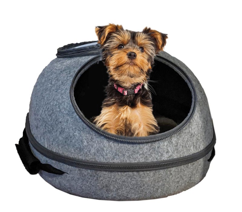 SPOT Doc & Phoebeâ€™s 3-in-1 Sleep & Go Cat Carrier | Portable Pet Travel Bag for Cats and Small Dogs | Converts to Carrier, Cozy Cave and Comfy Bed | Adjustable Shoulder Strap Perfect for Vet Visits - Image 5