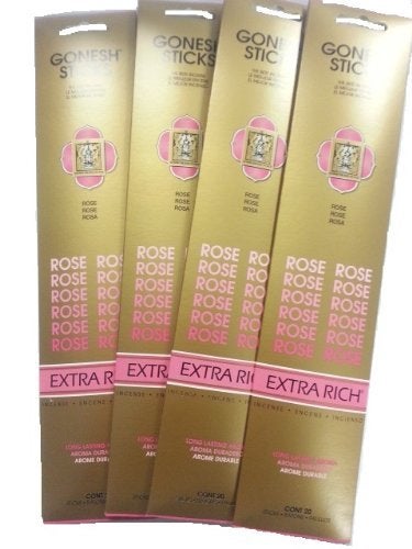 Gonesh Incense Sticks  Rose lot of 4