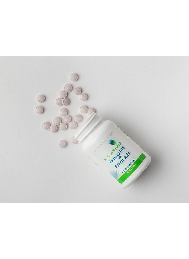 Seeking Health - Hydroxo B12 With Folinic Acid 1000 Mcg Vitamin B12 And 800 Mcg Dfe Folate Supplement Supports Methylation And Homocysteine Levels Energy Support Vegan & Vegetarian (60 Lozenges)* - Image 1