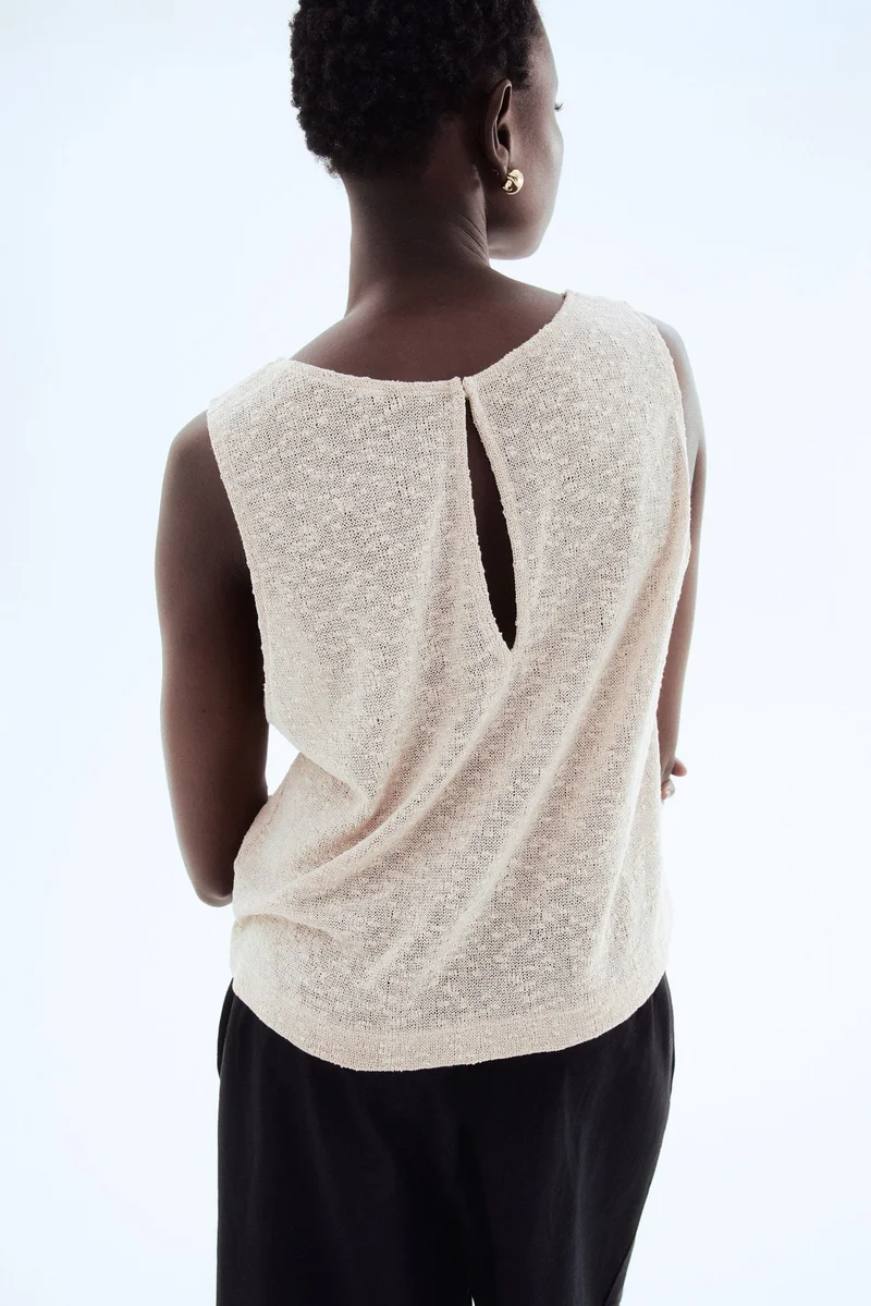 H&M Textured-knit vest top