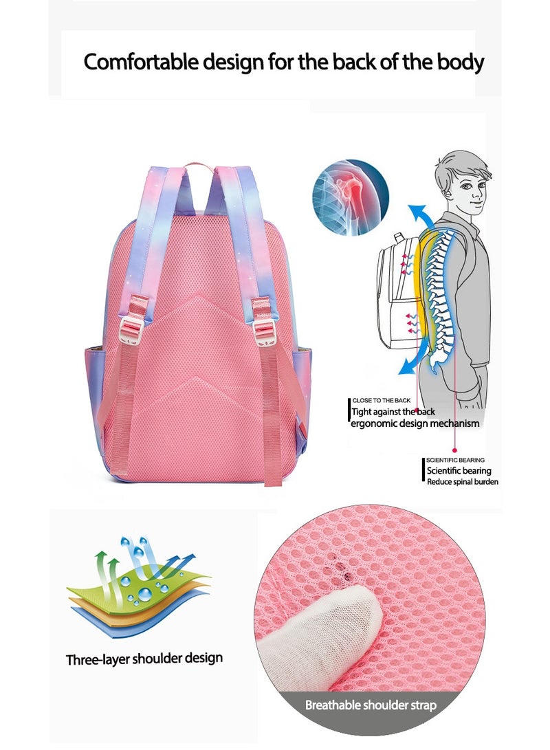 General Vibrant cartoon print bag combination! Lightweight design + large-capacity partition | Fully adapted for children/student/outdoor sports - 254  - Image 5
