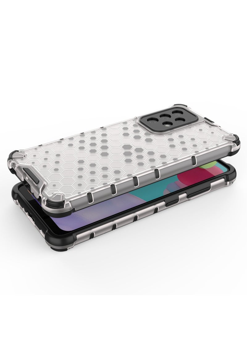 Case Cover Honeycomb Case Shockproof Camera Protection Cover Compatible with Samsung Galaxy A52 / A52s( Transparent ) - Image 3