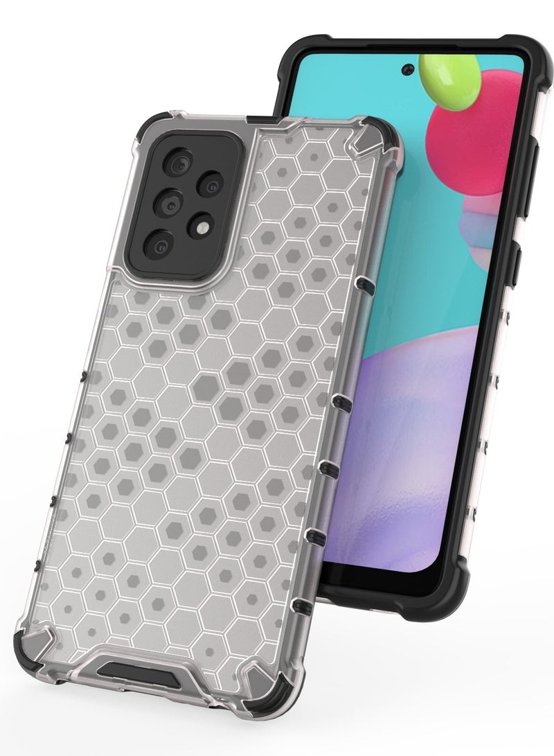 Case Cover Honeycomb Case Shockproof Camera Protection Cover Compatible with Samsung Galaxy A52 / A52s( Transparent ) - Image 4