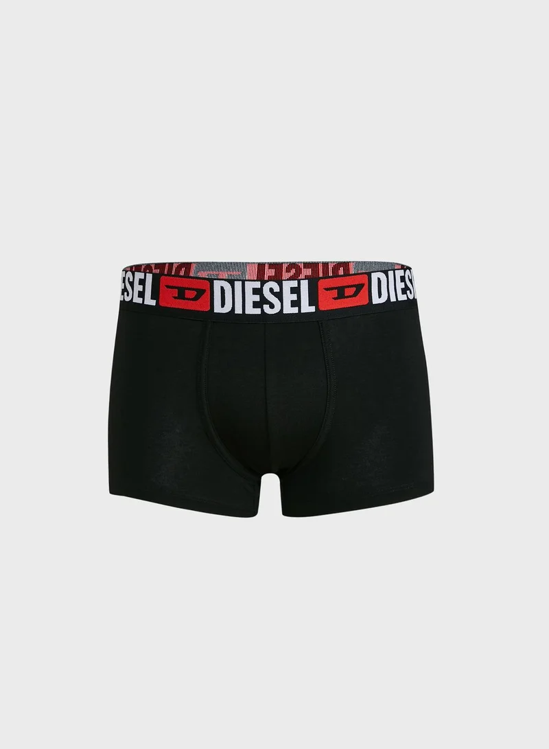 DIESEL 3 Pack Logo Band Trunks