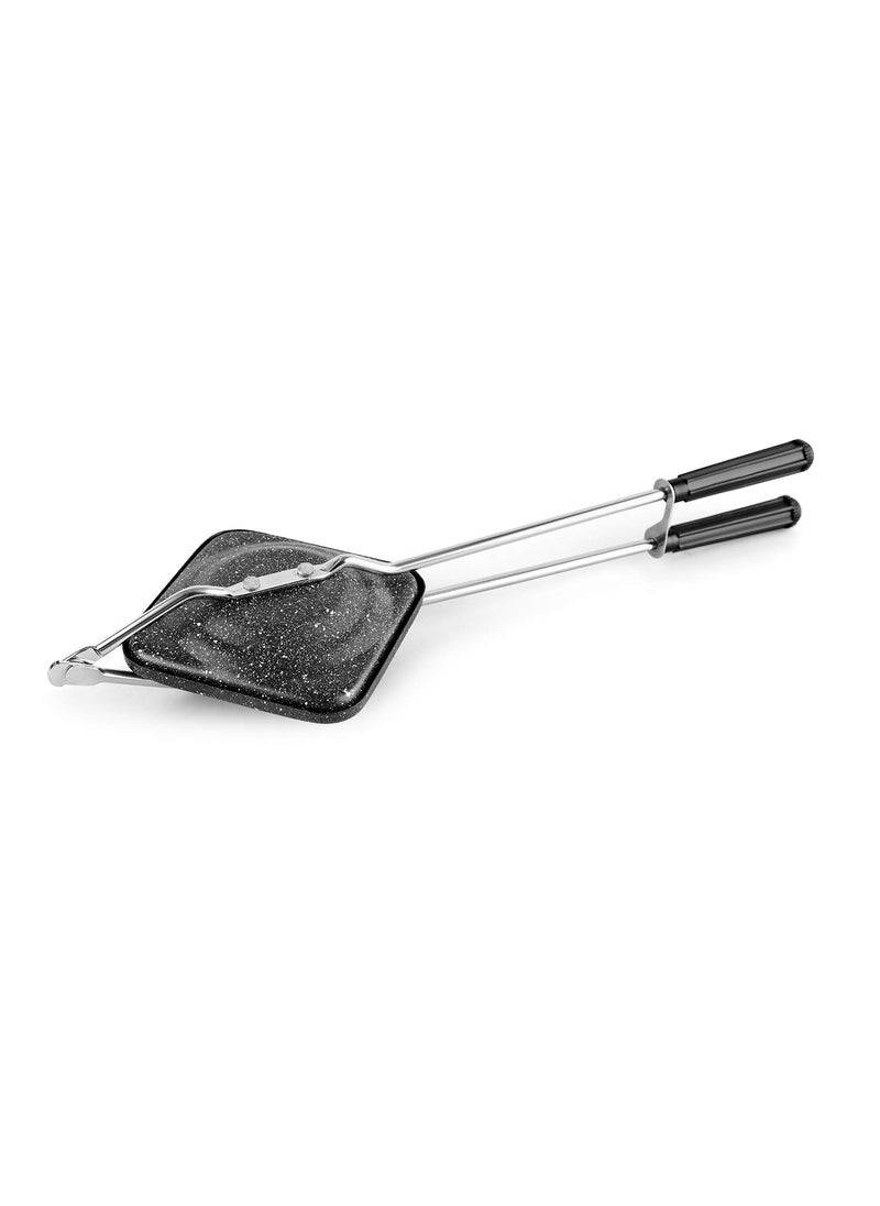 Cello Cello Prima NonStick Aluminium Sandwich Toaster with Spatter Compatibility with Gas Stoves FlameProof Design HeatResistant Handle Sandwich Maker Sandwich Toaster Black  - Image 1