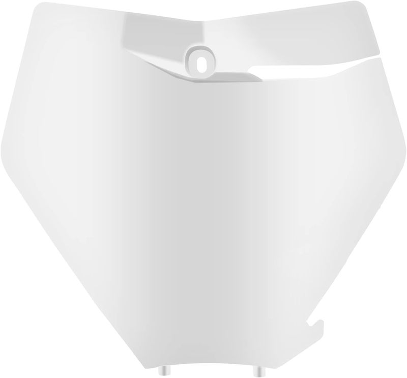 PRO CAKEN White Motorcycle Front Number Plate ABS Plastic Replacement for KTM Models - Image 1
