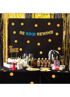 شركة ستيرلينغ جيمس لافتة Be Kind Rewind Glitter - ديكورات حفلات مضحكة بطابع التسعينيات والثمانينيات، هدايا ولوازم  - Image 3