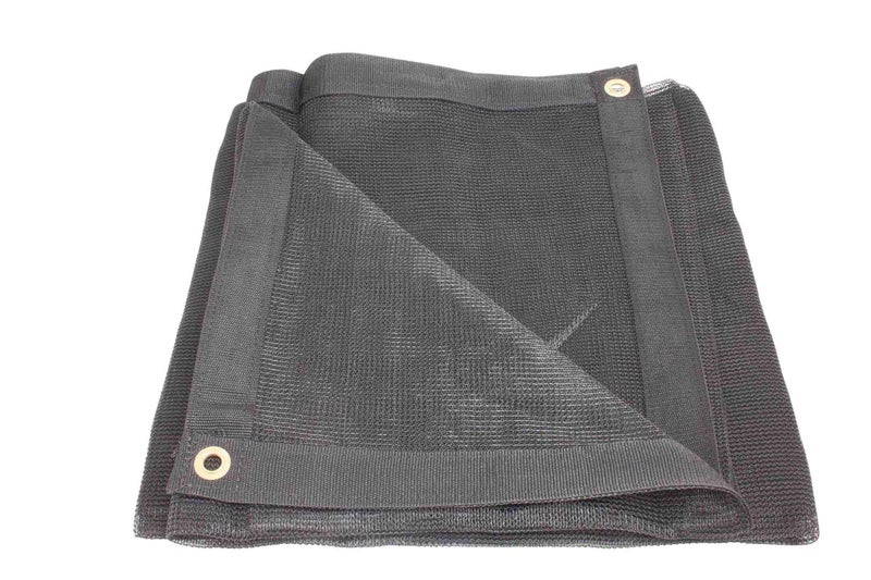 Mytee Products Mytee Products 6x8 Black 70 Shade Mesh Tarp for Outdoor wGrommets  6 Oz Extra Durable Heavy Duty Mesh Tarps for Dump Truck Rolloff Trucks  Mesh Shade Net Cloth for Sun Plant Patio 