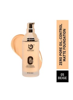 mattlook Matt Look Zero Pore Oil Control Full Coverage Matte Foundation Beige (45Ml)  - Image 3