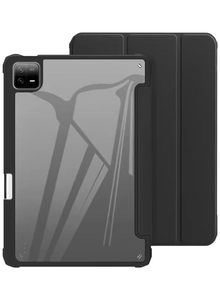 general Tablet Case Compatible with Xiaomi Pad 6 Max 14 inch 2023 Transparent Acrylic Case For New Mi Pad 6 Max 14" Auto Wake UP Cover with Pencil Holder
