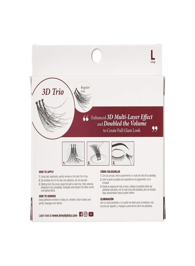 i.Envy i-ENVY 3D Trio Ultra Black Long Lashes (3 PACK) - Image 3