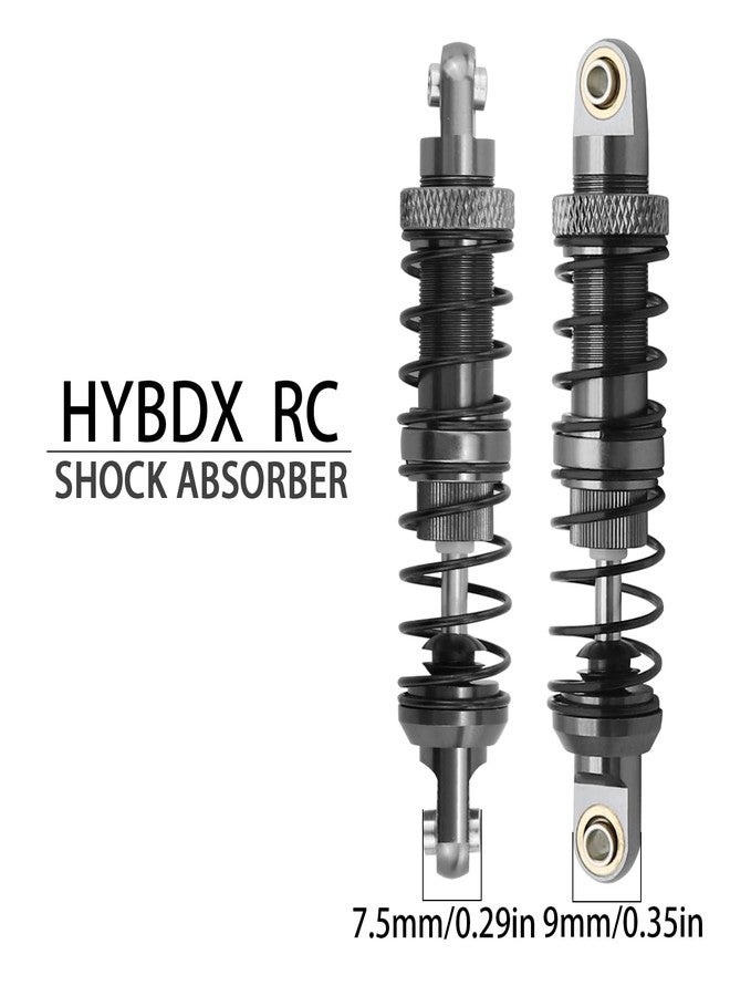 HYBDX Rc Aluminum alloy Shocks- Absorber For 1/10 RC tracked vehicle RC Crawler Car Axial SCX10 AXI03007 RBX10 D90 TRX4 (2.6in, Grey) - Image 4