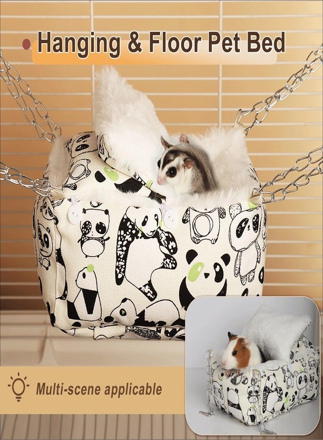 HardcorePet Sugar Glider Bonding Pouch,Hamster Bed with Faux Rabbit Fur Lining,Syrian Hamster Habitat Mini House,Play and Sleeping- Pet Hideout - Image 3