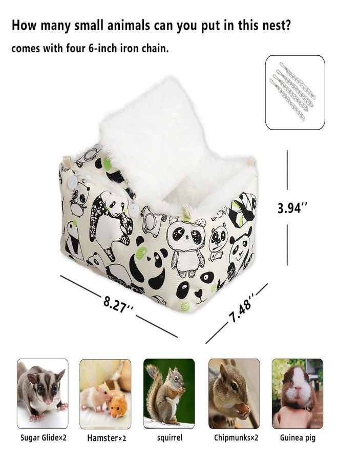 HardcorePet Sugar Glider Bonding Pouch,Hamster Bed with Faux Rabbit Fur Lining,Syrian Hamster Habitat Mini House,Play and Sleeping- Pet Hideout - Image 5