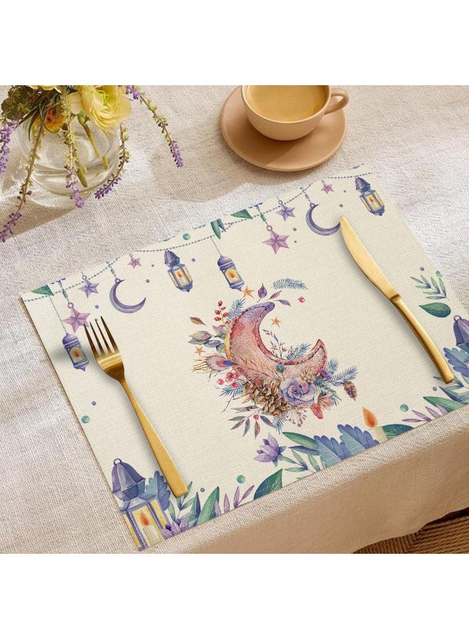 Nariele Moon Oil Lamp Printed Linen Kitchen Utensils Anti Scalding And Thermal Insulation Mat - Image 1