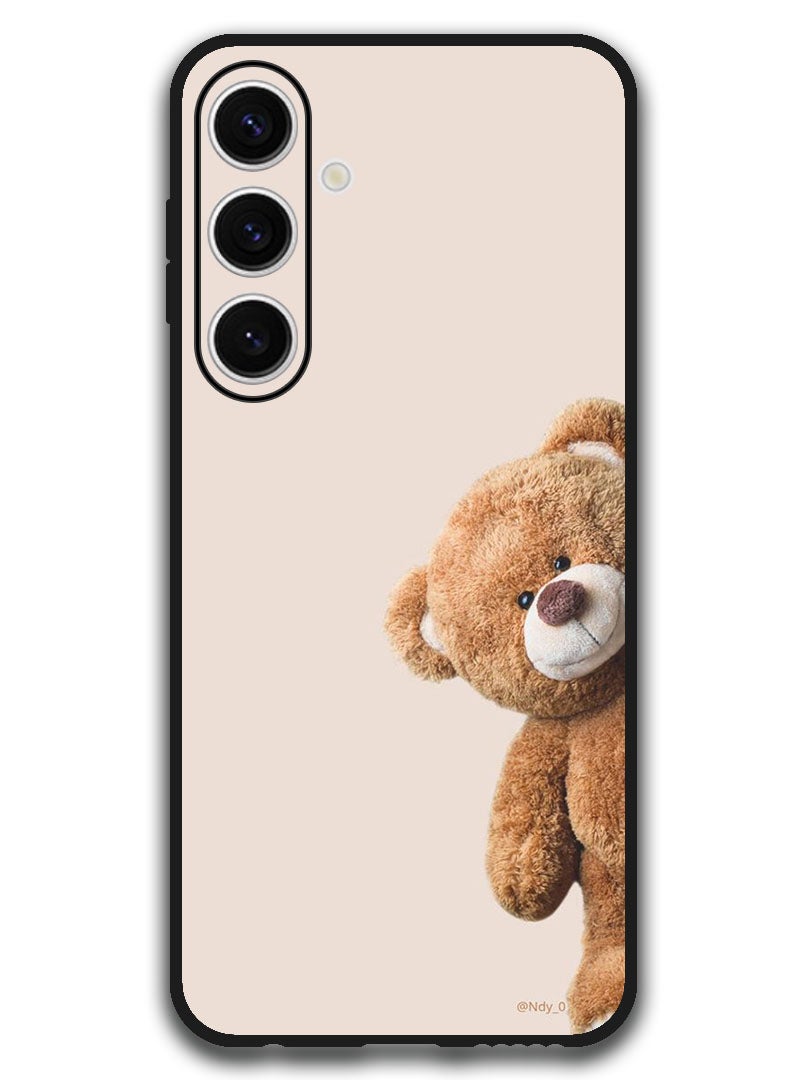 Theodor Protective Case Anti Scratch Shock Proof Bumper Cover For Samsung Galaxy S24 FE Teddy Peeping - Image 1