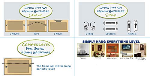 Crescent Creative Products Hang It Perfect Pro Picture Frame Wall Hanging Tool With Level, Black, 36 Inch - Image 5