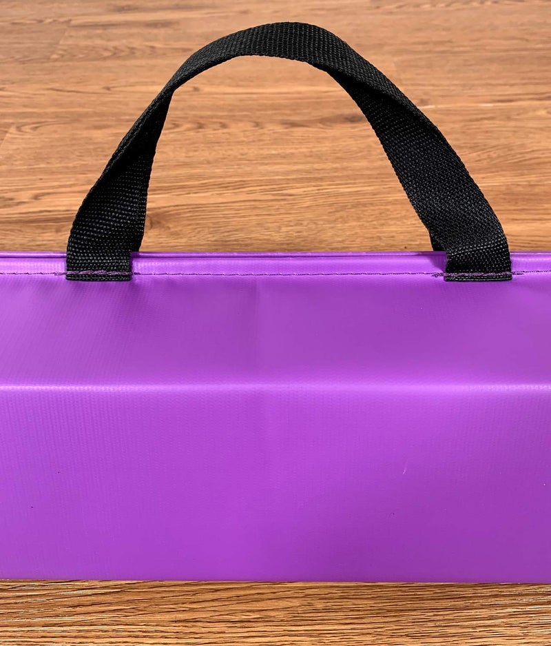 MARFULA 6 FT / 8 FT / 9 FT / 10 FT Balance Beam Folding Floor Gymnastics Equipment for Kids, Non Slip Base, Gymnastics Beam for Training Home Gym Use Purple - Image 3