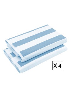 SIGNOOLA Signoola 4 Kids Bath towels 50 x 100 cm Light Blue Stripes, 100% cotton.  - Image 1