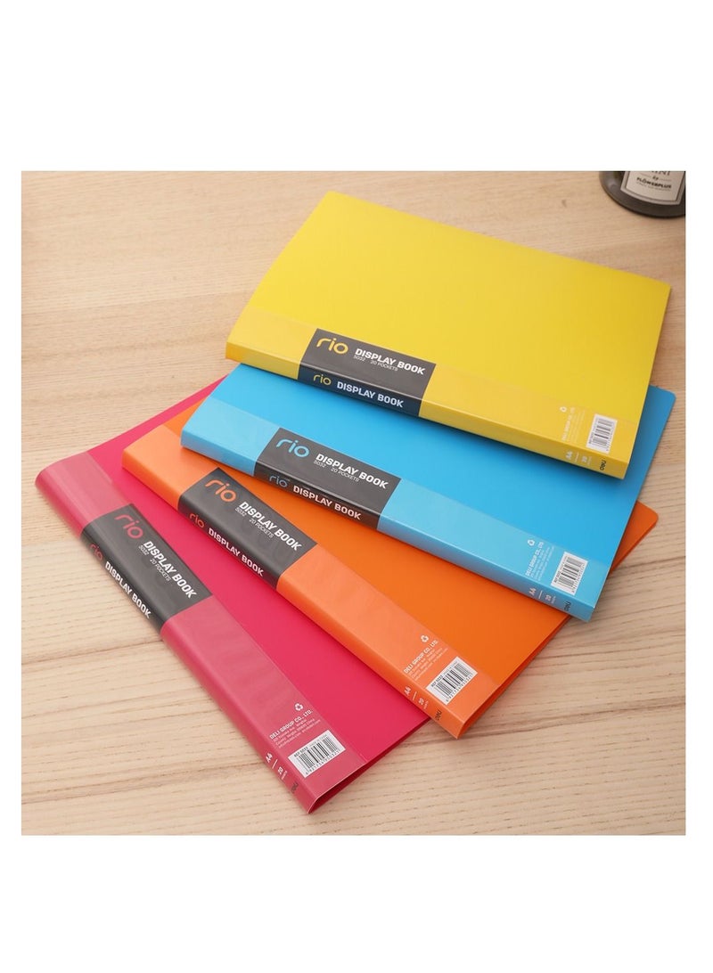 Deli 5-Piece Display Book 20 Pockets Multicolour - Image 2
