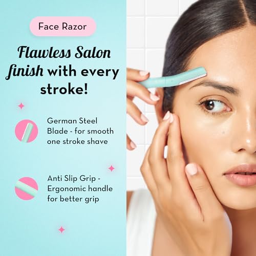 Plush The Ultimate Razor Trio Kit | Bikini, Body & Face Razor for Woman | 3-in-1 Hair Removal Kit | Smooth, Precise & Gentle Shave | Travel-Friendly & Easy to Use | Zero Cuts & Bumps - Image 5