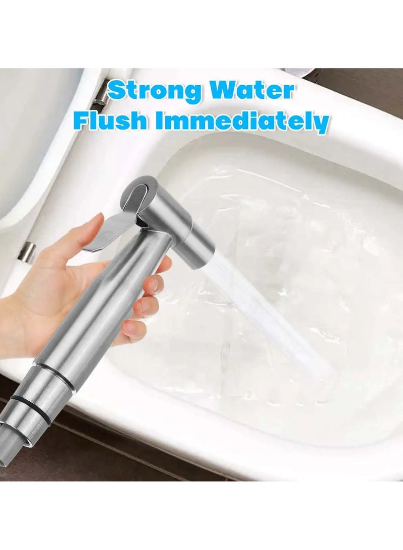 AROAQ Handheld Toilet Bidet Faucet Sprayer Stainless Steel Bathroom Hand Bidet Spraye Set Toilet Self Cleaning Shower Head Wall Mount - Image 3