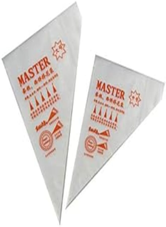 100PCS Different Size Plastic Material Disposable Bags Icing Nozzle Fondant Cake Decorating Pastry Tool Dessert Decorators