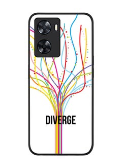 Stylizedd Rugged Black edge case for Oppo A57 4G/Oppo A77 4G/Oppo A77s Slim fit Soft Case Flexible Rubber Edges Anti Drop TPU Gel Thin Cover - Diverge (White)  - Image 1
