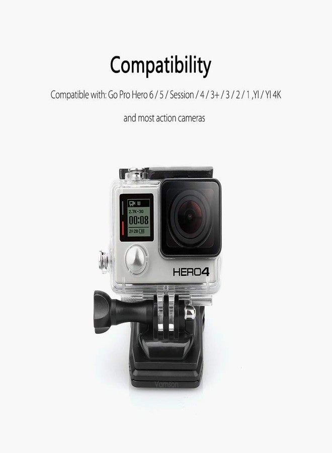 NEOHOOK Backpack Strap Mount Quick Clip Mount Compatible with Go pro Hero 8, 7, 6, 5, 4, Session, 3+, 3, 2, 1, Hero (2018), Fusion, DJI Osmo, Xiaomi Yi Action Cameras - Image 4