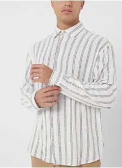 جاك اند جونز قميص مخطط بتصميم مريح  - Image 3