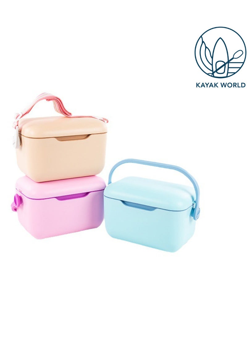 12L Large Capacity Cooler Box with Interchangeable Leather Strap, Thermal Insulated Hard Ice Box for Beach, Ice Cooler Box for Picnic and Party.Pink - Image 3
