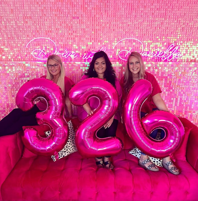 IWERP Hot Pink 3 Balloon, Number Balloons 40 Inch, 3rd Birthday Decorations for Kids Girls Women Party Supplies for Party Decorations, Number 3 Balloon - Image 3