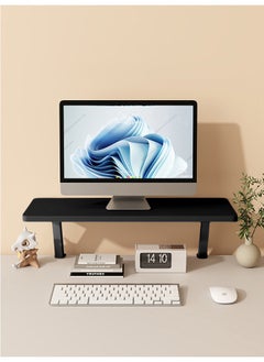 XiuWoo Monitor Stand Book Stand Clamp On Desk Shelf 60cm Desk Extension Shelf Organizer Adjustable Desk Extender Side Table Single Layer Above Storage Shelf  - Image 1