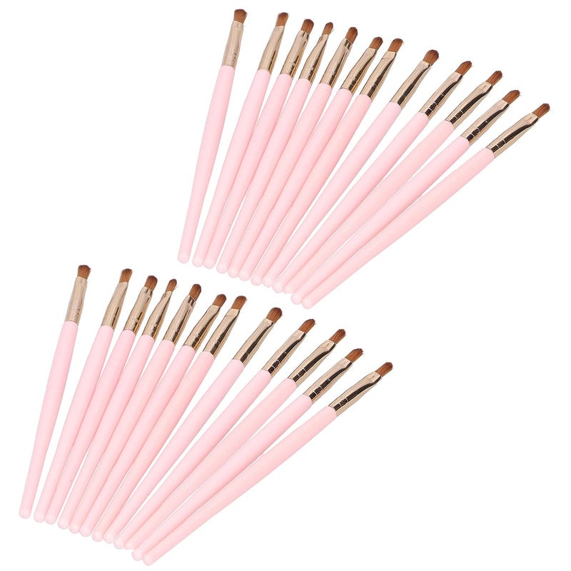 24PCS Portable Lip Brushes, Lipstick Applicator Makeup Brush with Long Handle, Soft Fiber for Precise Lip Gloss Application, Lightweight Cosmetic Tool for Travel and Daily Use - Image 1
